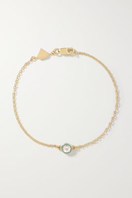 Alison Lou - 14-karat Gold, Enamel And Topaz Bracelet - one size