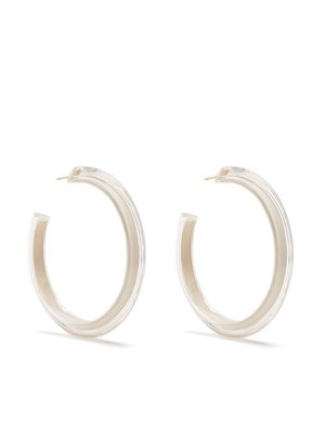 Alison Lou Medium Jelly Hoop earrings - White