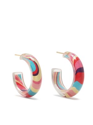 Alison Lou Small Jelly Hoop earrings - Multicolour