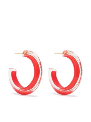 Alison Lou Small Jelly Hoop earrings - Red