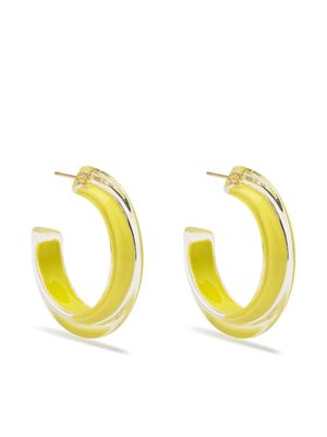 Alison Lou Small Jelly Hoop earrings - Yellow