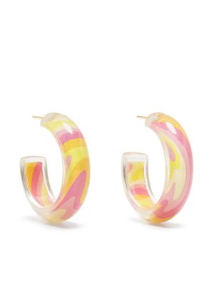 Alison Lou small Trippy Jelly hoop earrings - Multicolour