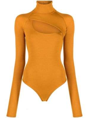 ALIX NYC Carder cut-out roll-neck bodysuit - Orange