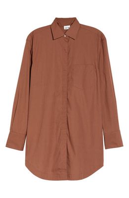 ALIX NYC Clay Cotton Shirtdress in Umber