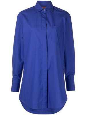 ALIX NYC Clay pinched mini shirt dress - Blue