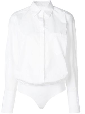 ALIX NYC Howard shirt bodysuit - White