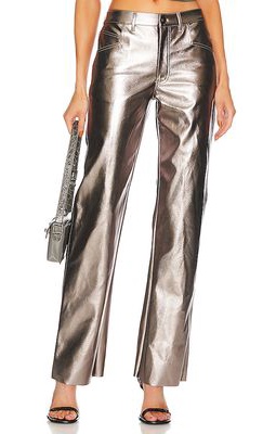 ALIX NYC Jay Pant in Metallic Silver