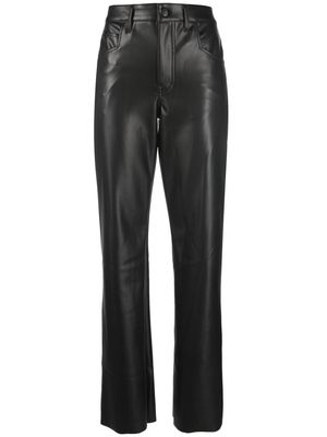 ALIX NYC Jay vegan leather wide-leg trousers - Black