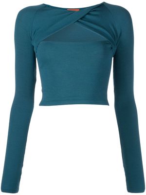 ALIX NYC Malone long-sleeve crop top - Blue