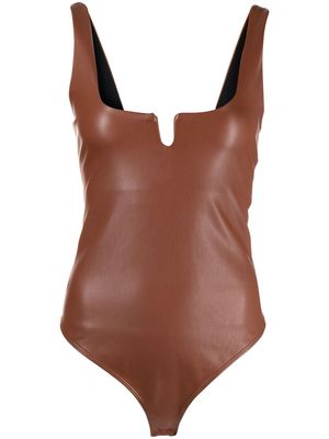 ALIX NYC Neve faux leather vest - Brown