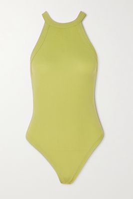 Alix NYC - Paxton Ribbed Stretch-modal Jersey Bodysuit - Green