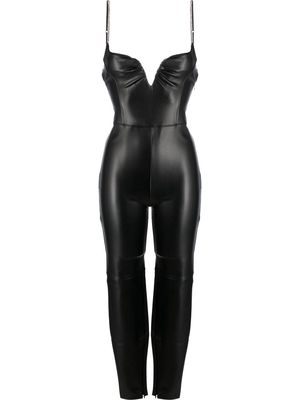 ALIX NYC polished-finish sleeveless jumpsuit - Black