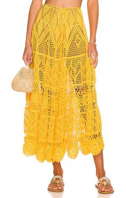 Alix Pinho Joyce Skirt in Yellow