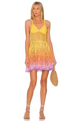 Alix Pinho Rainbow Dress in Yellow
