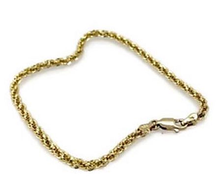 Alkeme 10K Gold Silk Rope Chain Bracelet