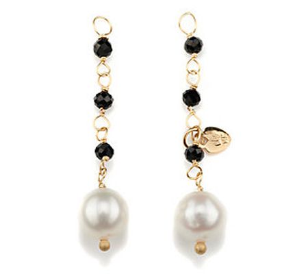 Alkeme 14K Get Charmed Cultured Pearl & Spinel arring Charms