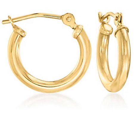 Alkeme 14K Gold 'Get Charmed' Hoop Earrings