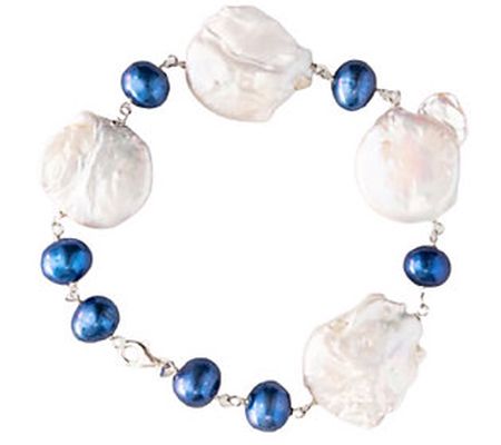 Alkeme Biwa & Colored Cultured Pearl Bracel et