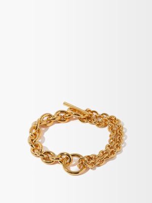 All Blues - Double Recycled Gold-vermeil Bracelet - Womens - Gold