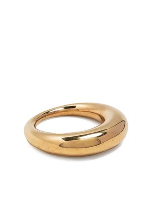 All Blues Fat Snake gold-plated vermeil ring
