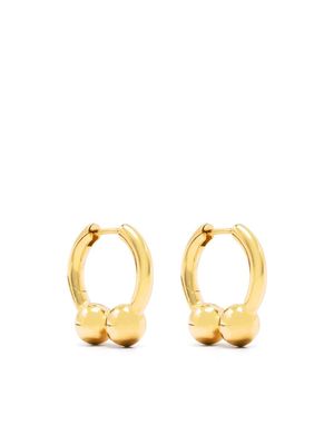 All Blues pearl-detail hoop earrings - Gold