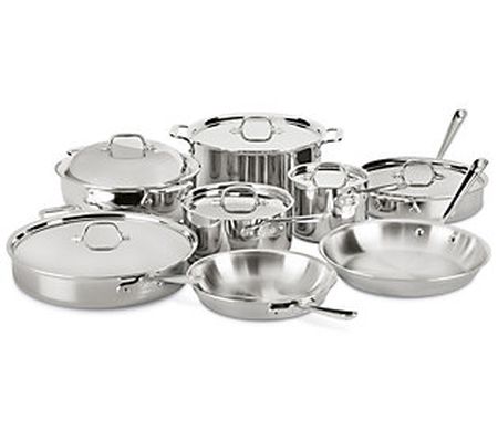 All-Clad 14-pc D3 Stainless Steel Cookware Set