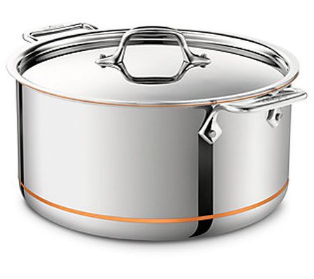 All Clad 8-qt Copper Core Stockpot with Lid