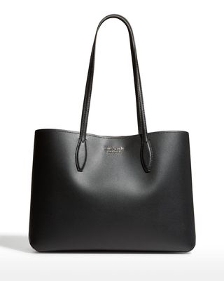 all day leather large tote bag