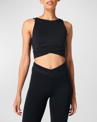 All Day Wrap Waist Cropped Tank Top