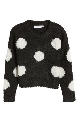 All in Favor Multi Dots Sweater in Black White