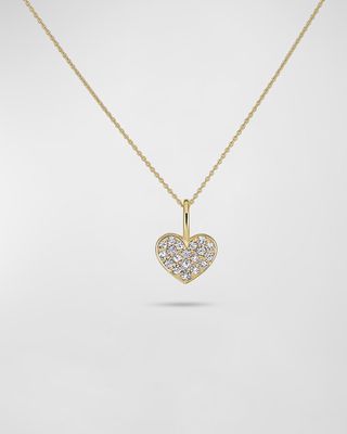 All My Love Sparkle Heart Diamond Necklace