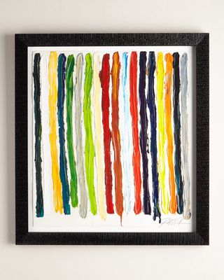 "All of My Colors Stripes" Giclee on Paper Wall Art