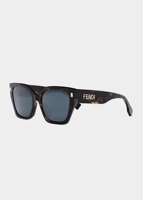 All-Over FF Acetate Cat-Eye Sunglasses