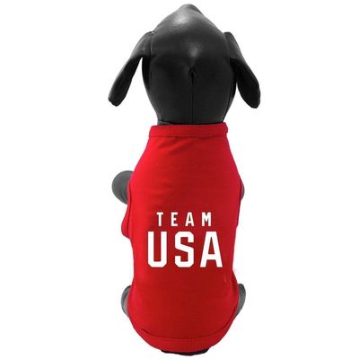 ALL STAR DOGS Team USA Dog T-Shirt in Red