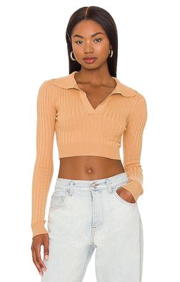 ALL THE WAYS Angela Crop Top in Tan