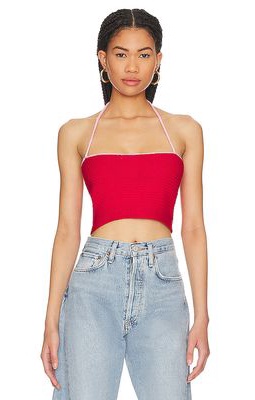 ALL THE WAYS Danica Crop Top in Red
