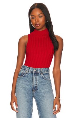 ALL THE WAYS Montana Knit Top in Red