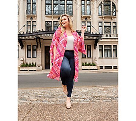All Worthy Hunter McGrady Printed Open Front Duster