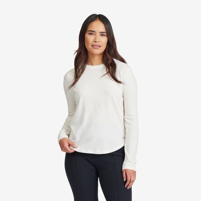 Allbirds Women's Anytime Soft Merino Long Sleeve Tee, White