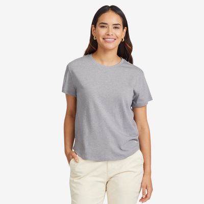 Allbirds Women's Anytime Soft Merino Tee, Medium Grey