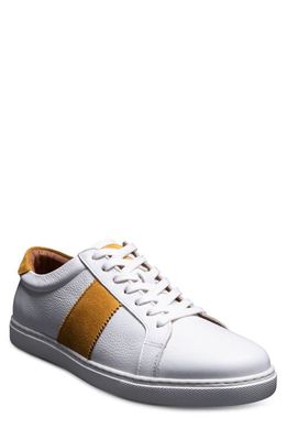 Allen Edmonds Courtside Sport Sneaker in White/Yellow