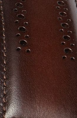 Allen Edmonds Manistee Brogued Leather Belt in Brown