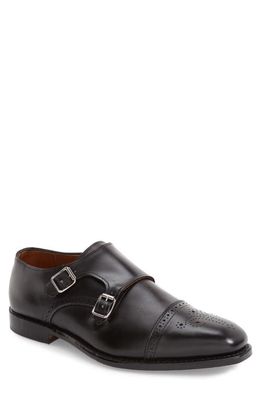 Allen Edmonds St. Johns Double Monk Strap Shoe in Black Leather