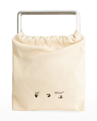 Allen Flat Rectangular Metal Top-Handle Bag