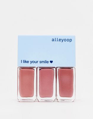 Alleyoop Multi-Mood Lip Trio - Gloss, Cream & Matte in Mauve On-Pink