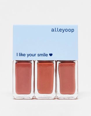 Alleyoop Multi-Mood Lip Trio - Gloss, Cream & Matte in Wear and Terra-Orange