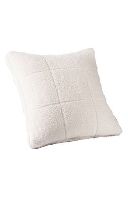 Allied Home High Pile Fleece 2-In-1 Packable Throw in Off White