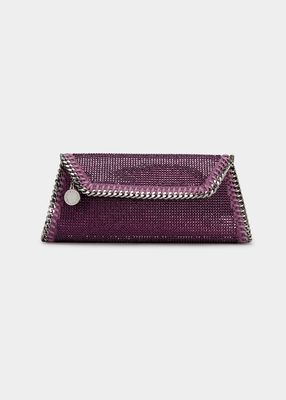 Allover Hotfix Crystal Pouch Clutch Bag
