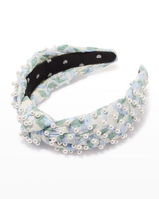 Allover Pearly Knot Printed Headband