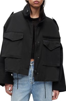 AllSaints Amelia Cotton Jacket in Black